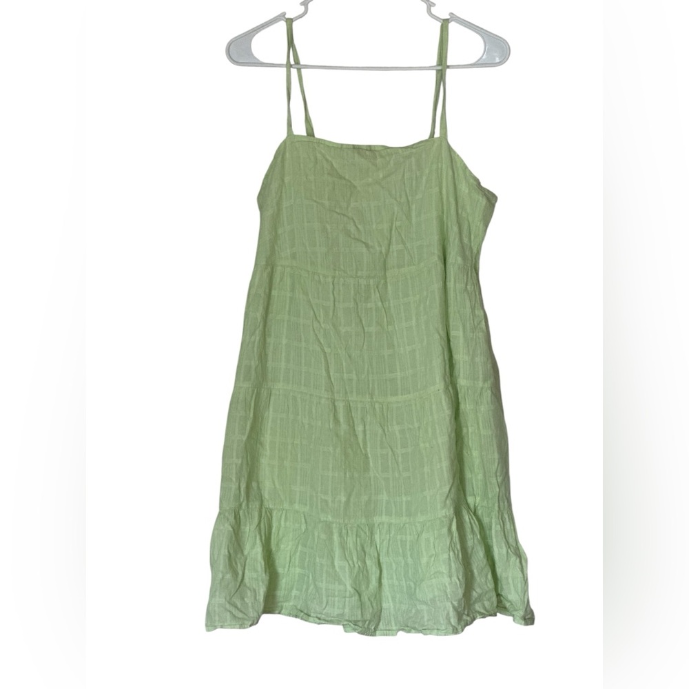 Old Navy Sleeveless Tiered Dobby Swing Dress – Women’s Medium – Light Green